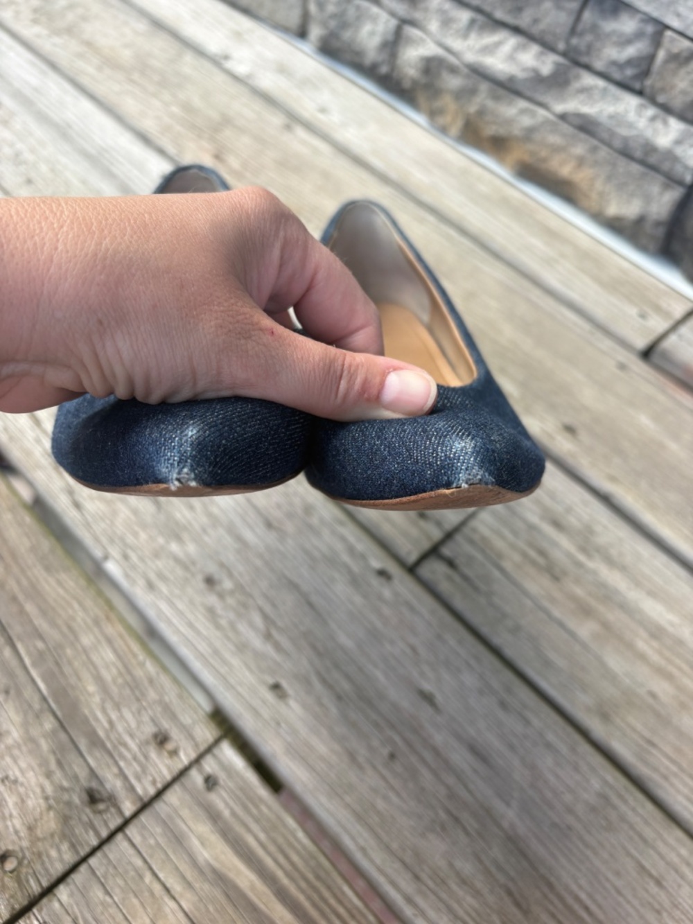 Vionic Josie kitten heel, denim 9.5 M - Picture 7 of 7